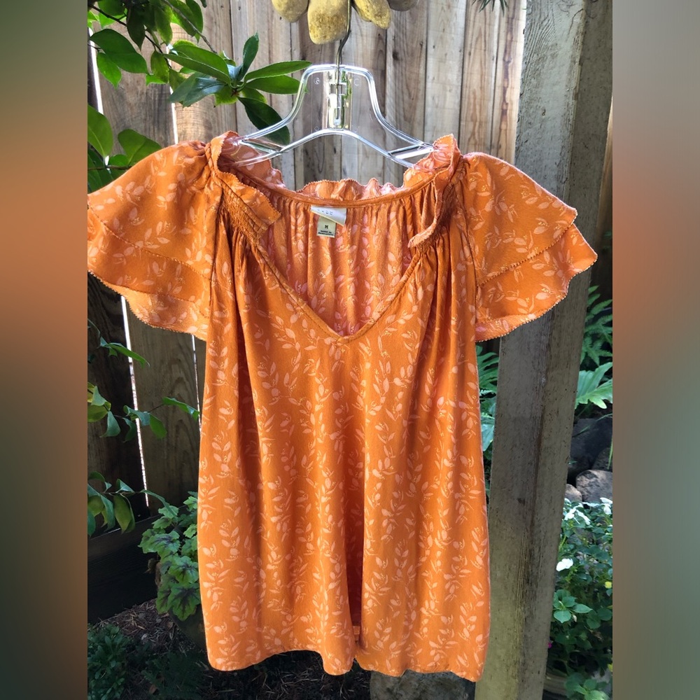 A New Day Cap Sleeve Flowy Top - Size Medium